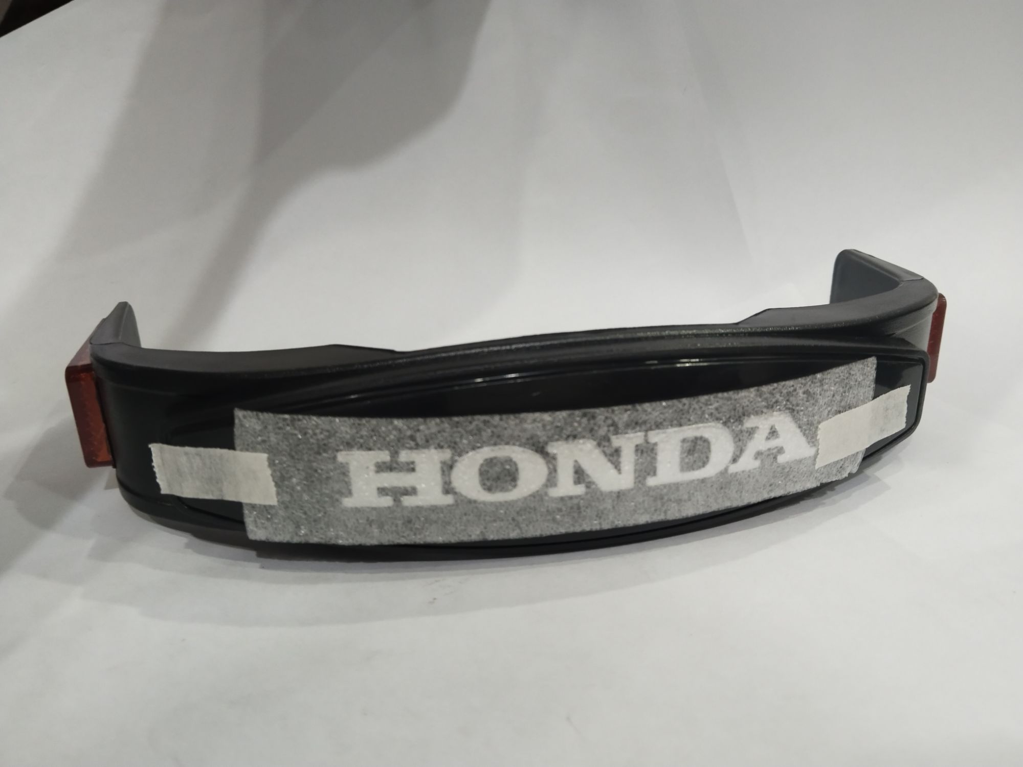 Front monogram for honda motorcycle universal with reflectors | Best Quality Monogram | Sleek and Elegent Design