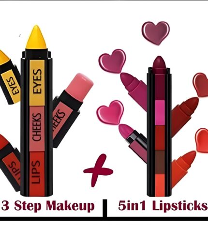 8 in 1 Makeup Deal - 5 in 1 lipstick - 3 in 1 Lip Pen