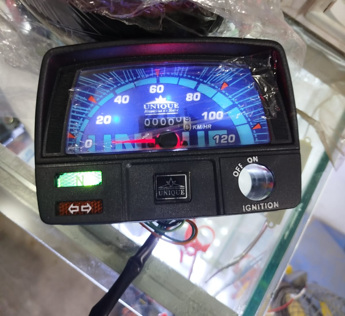 Unique motorcycle Speedo meter with led lights for CD70 Motorcycle & For all 70 cc Bike