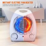 2000W Portable Lightweight Electric Fan Heater With Overheat Protection And Adjustable Thermostat Control