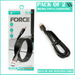SOVO SC-006 Pack Of 2 High-Quality Micro, Type-C, And Lightning Cables