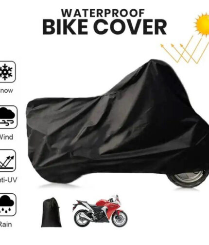 Anti Slip Waterproof Parachute Fabric Motorcycle Cover for 70CC to 150CC Bikes with All Weather Protection